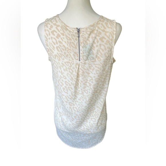 NWT Maurices Delton Leopard Zipper Back Tank, Size XS, Casual Summer Date Night - Picture 4 of 7